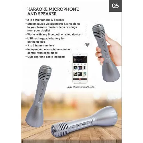 XECH Karaoke Microphone and Speaker Q5