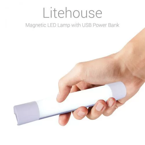 Portronics Lighthouse LED Lamp with 4400 mah power bank POR 629W