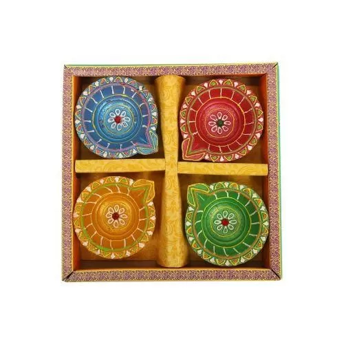 Clay Diya Set of 4