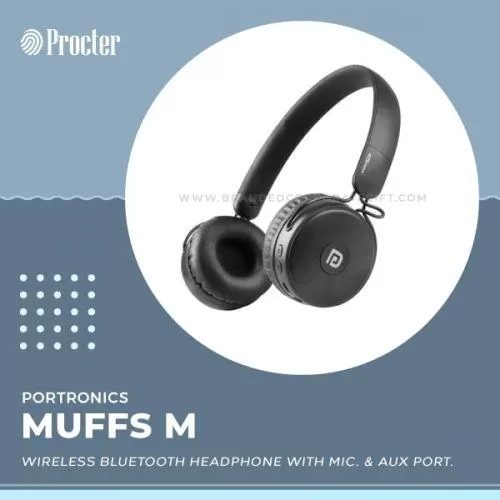 PORTRONICS MUFFS M - WIRELESS BT HEADPHONE - POR317