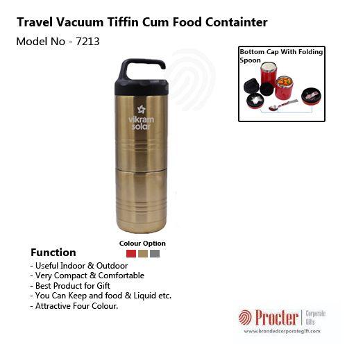 Travel Vacuum Tiffin Cum Food Containter H-402
