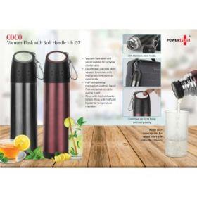 COCO VACUUM FLASK WITH SOFT HANDLE (500 ML APPROX) H157 thumbnail