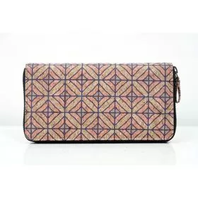 Cork Clutch Purse Diagonal Print 9C23802