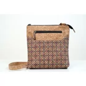 Cork Diagnoal Print Sling Bag 9C23808