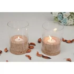 Cork Glass Tea Light Holder 9C231312