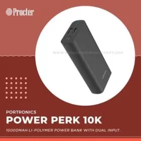 PORTRONICS POWER PERK 10K - 10000mAH POWER BANK - POR979 thumbnail