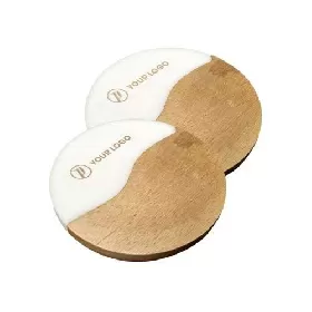Soul Elements Ivory Coaster Set of 2