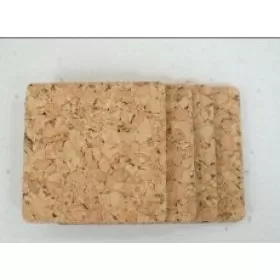 Cork Square Coaster With Veneer 9C2303