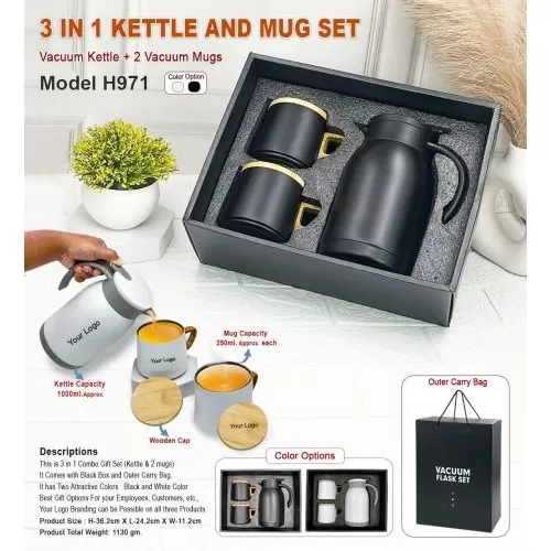 3 in 1 Kettle And Mug Set H971