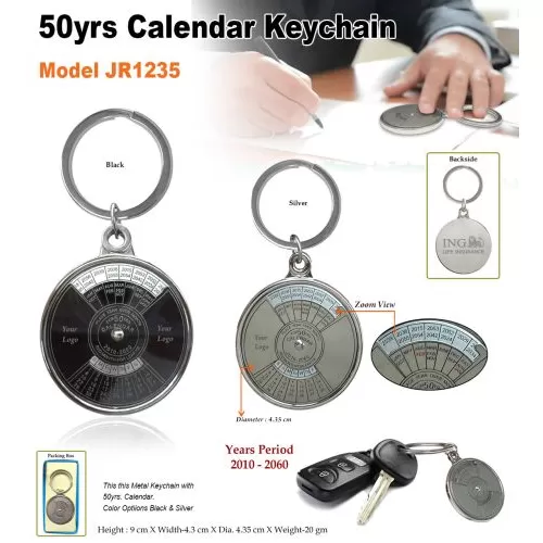 50 Years Calendar Keychain JR1235