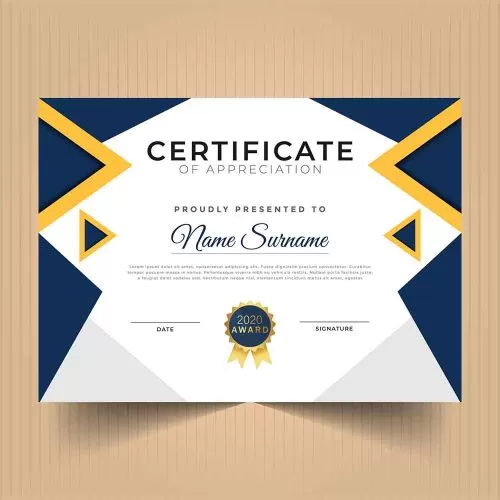 A4 Size - Certificate