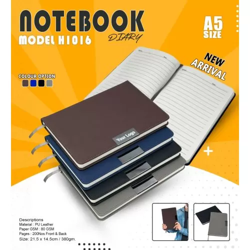 A5 Size Notebook Diary H1016