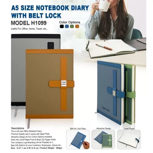 A5 Size Notebook Diary H1099