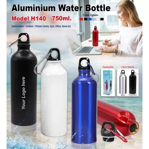 Aluminium Water Bottle 750ml  H140