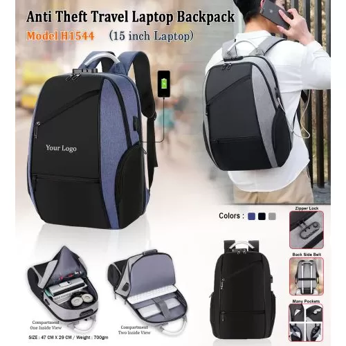 Anti Theft Laptop Backpack H1544