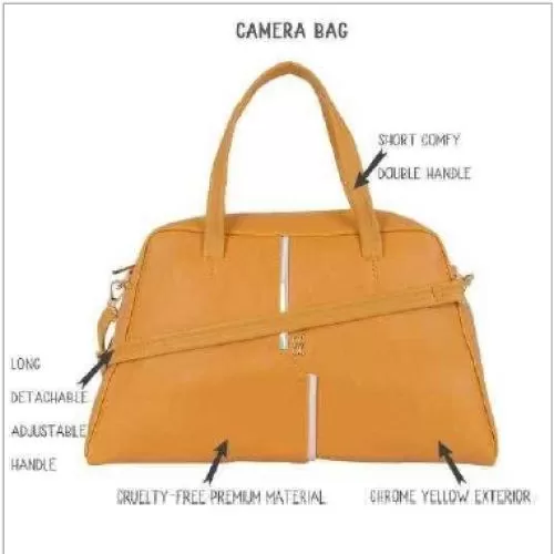 Baggit Lxe Arca E Ashlyn Chrome Yellow Bag