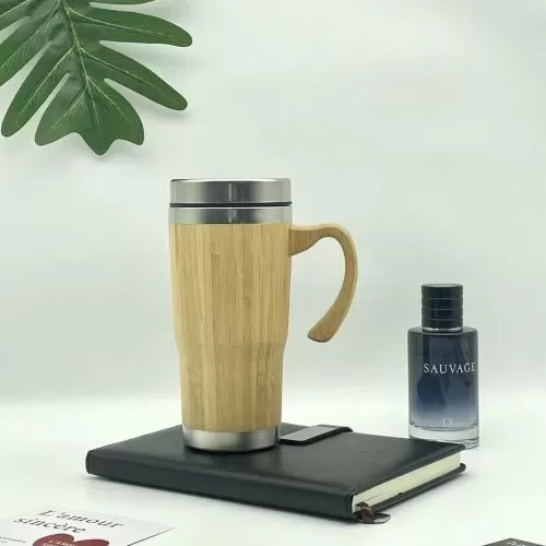 Bamboo & Cork Hot Cold Mug MGH 7039