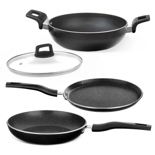 Borosil Granito Cookware Set 4 pc