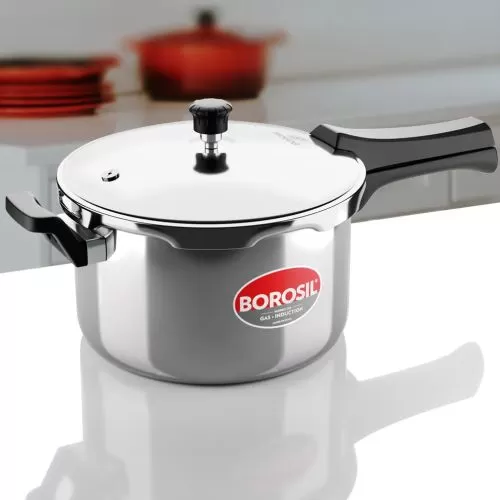 Borosil Presto Tri-Ply Outer Lid Pressure Cooker 5L