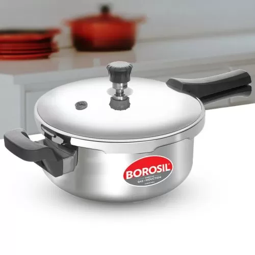 Borosil Presto Tri-Ply Outer Lid Pressure Cooker