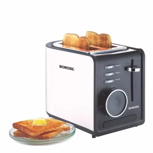 Borosil SS Krispy Pop-Up Toaster