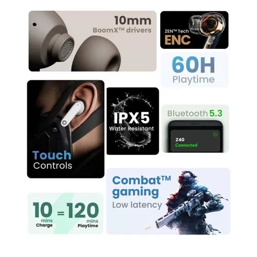 GO BOULT Z40 True Wireless in Ear Earbuds