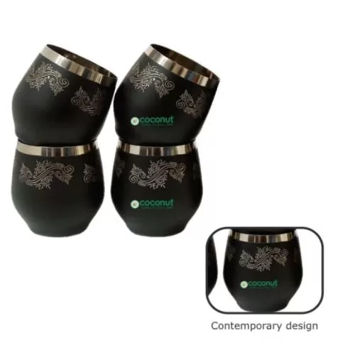 Coconut Boomer Glass Set of 4 