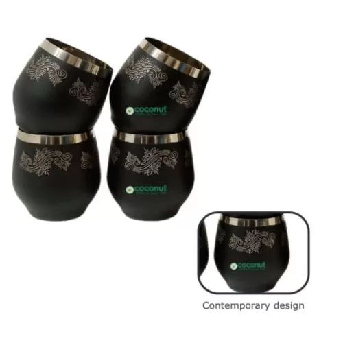 Coconut Boomer Glass Set of 4