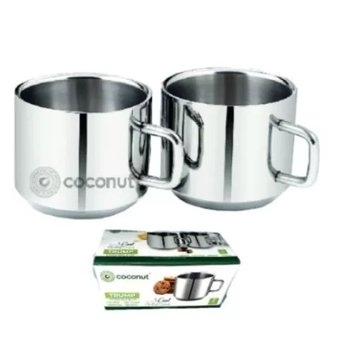 Coconut Coffee Mugs Pack of 2