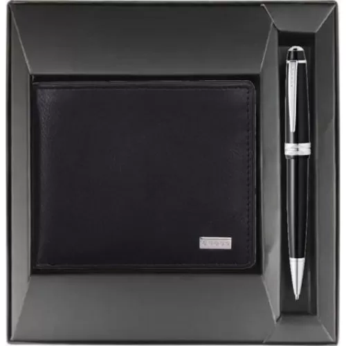 Cross Bi-Fold Wallet With Cross Bailey Pen ACP1268121-1