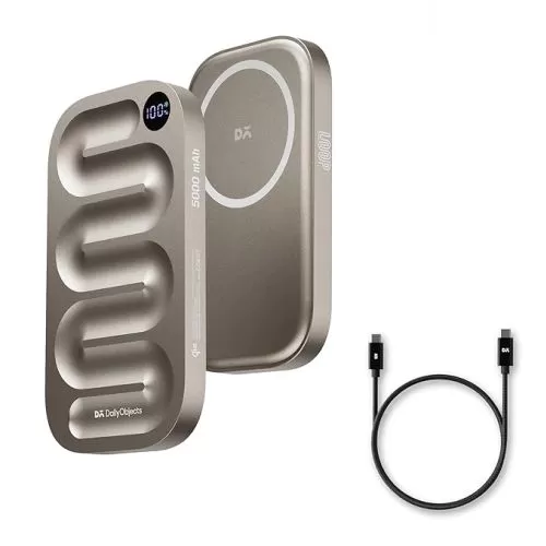 DailyObjects Titanium Loop Qi2 MagSafe Power Bank 
