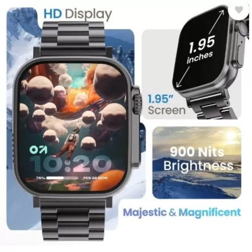 Go Boult Crown Metal Smartwatch