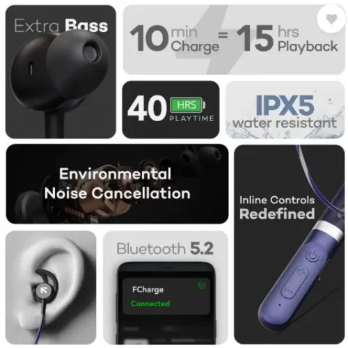 Go Boult F Charge Bluetooth Headset