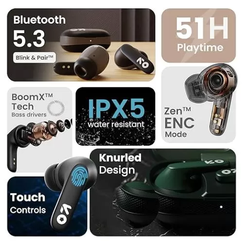 GO BOULT Z20 Made in India Bluetooth Ear Buds 