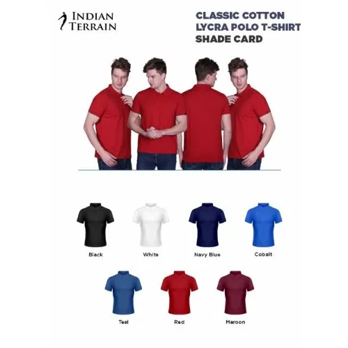 Indian Terrian Cotton Lycra Polo T-Shirt