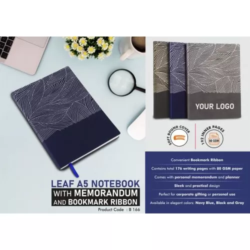 LEAF A5 NOTEBOOK B 166