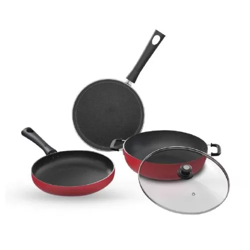 Lifelong LLCK21 Trio Non-Stick 3-Piece Cookware Set