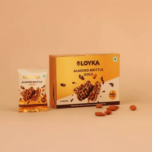 Loyka Almond Brittle Gold Box 4 Pcs