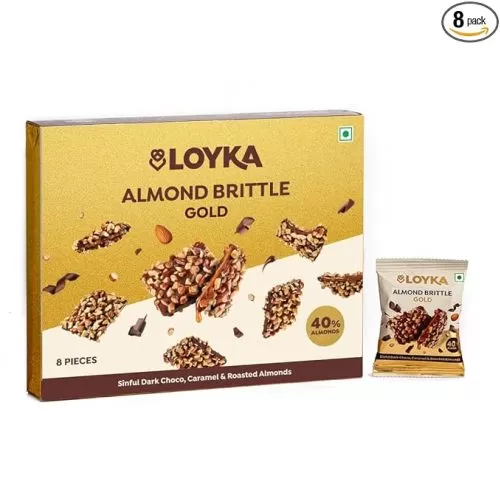 Loyka Almond Brittle Gold Choco Box 8pcs