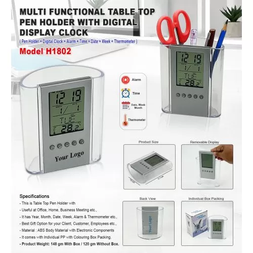 Multi Functional Table Top Pen Holder H1802