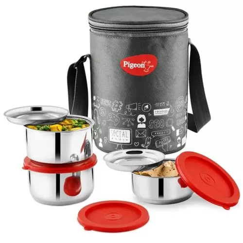 Pigeon Lunch Box Nutri Fresh Stainless Steel Insulated Tiffin Box