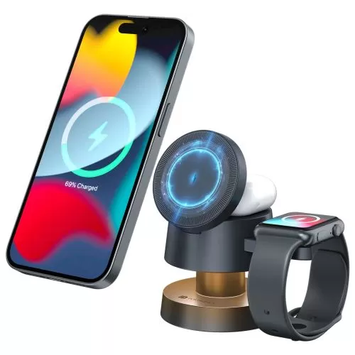 Portronics Tricharge Wireless Charger 