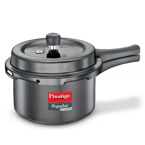 Prestige Popular Svachh Hard Anodised Pressure Cooker 3.0 L