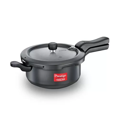 Prestige Svachh Hard Anodised Spillage Control Pressure Cooker, 3.5 L