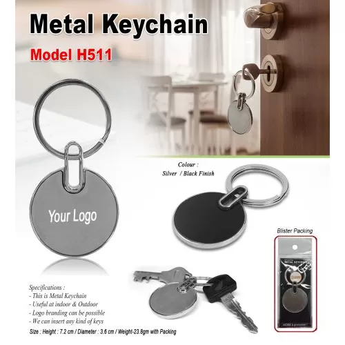 Round Metal Keychain H511