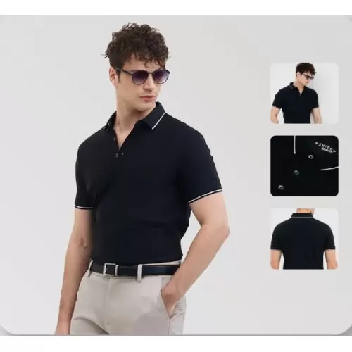 Snitch Technical Stitchless Tipping Polo T Shirt