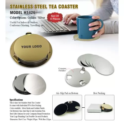 Stainless Steel Tea Coaster H1426