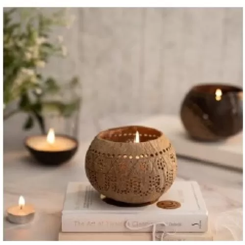 Thenga Tropical Candle Holder