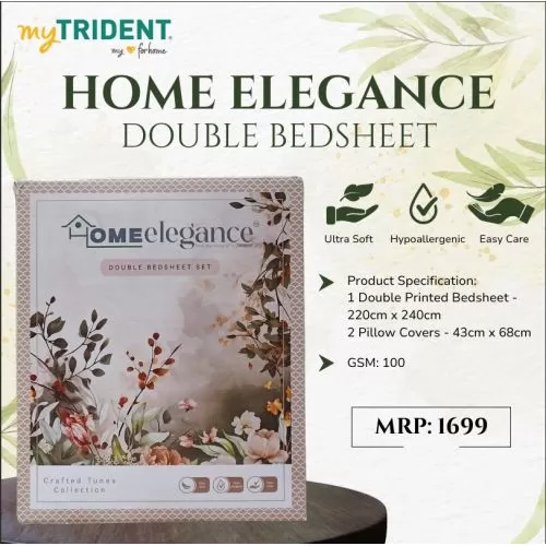 Trident Home Elegance Double Bedsheet
