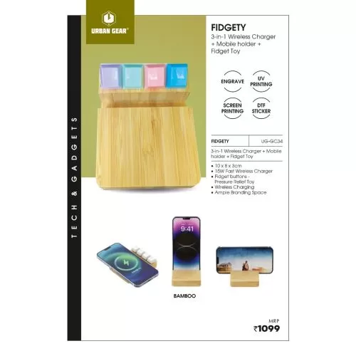 UG Fidgety 3 In 1 Wireless Charger UGGC34